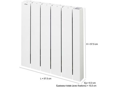 ACOVA Radiateur électrique connecté à inertie fluide 1000 W Alcantara