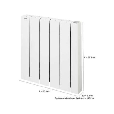 ACOVA Radiateur électrique connecté à inertie fluide 1000 W Alcantara