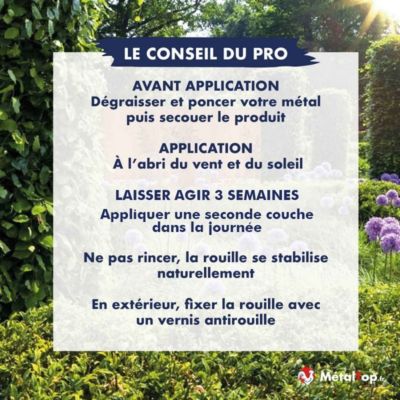 Activateur Rouille - 1 L - Métaltop
