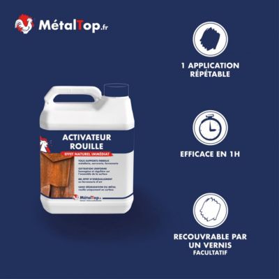 Activateur Rouille - Metaltop - Incolore - Pot 5L