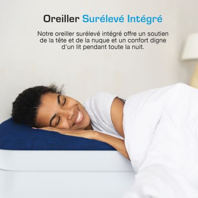 Active Era Matelas Gonflable Premium Une Personne avec Pompe Électrique et Oreiller Intégrés