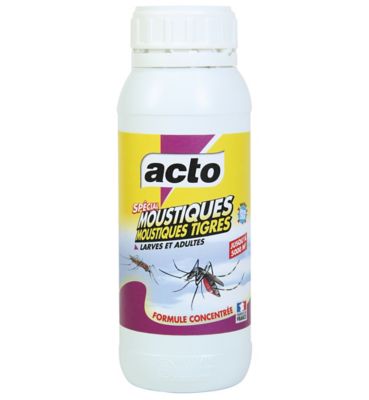 Acto moustiques liquide concentré larves et adultes, 500ml