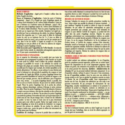 ACTO RATS-SOURIS Anti-rongeurs Pâte appât FLUO - 150grs