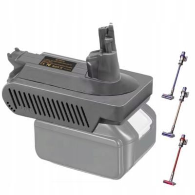 Adaptateur Batterie 18V - Pour Makita BL1840/50/60, Compatible avec Aspirateur Dyson V10, ABS Ignifugé, Sécurité Intégrée