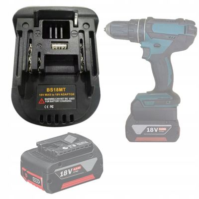 Adaptateur Batterie BS18MT - Bosch 18V vers Makita 18V, Compatible LXT, Montage Facile, Construction Solide