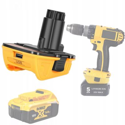 Adaptateur Batterie DCA1820 - Pour Batteries Li-Ion 20V, Compatible Outils Dewalt 18V NiCd/NiMH, Montage Facile