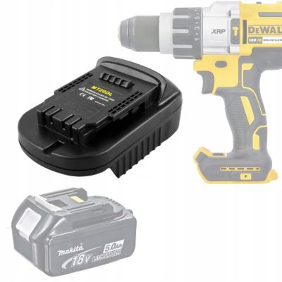Adaptateur Batterie DW18ML - Makita 18V vers Outils Dewalt 18V, Solide, Montage Facile, Haute Compatibilité