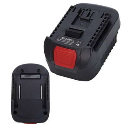 Adaptateur Batterie MT20BSL - 18V Makita vers Outils Bosch, Nylon Renforcé, Compatible BL1860B à BL1815