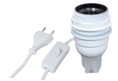 Adaptateur bouteille Tibelec E27 60W 4Z 250V plastique blanc