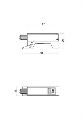 Adaptateur de charnière pour fermeture amortie