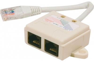 Adaptateur doubleur RJ45 pour téléphonie CONECTICPLUS