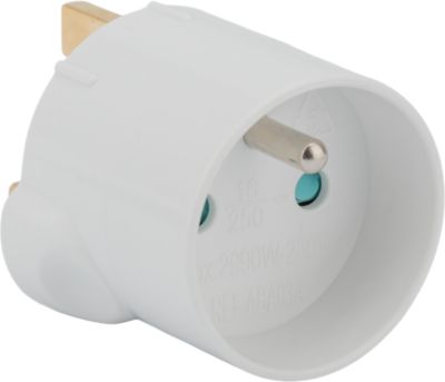 Adaptateur France - Royaume Uni Blanc - Zenitech