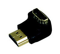 Adaptateur HDMI Mâle/Femelle angle Or Optex