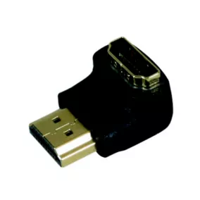 Adaptateur HDMI Mâle/Femelle angle Or Optex