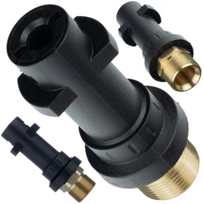 Adaptateur M22 vers Baïonnette - Raccord Haute Pression 160 Bar, Laiton, Compatible avec Kärcher K2-K7 HD/HDS