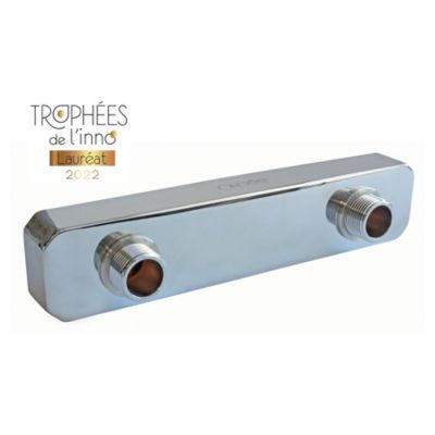 Adaptateur multi-entraxe pour robinetterie murale à entraxe non standard - Ondée