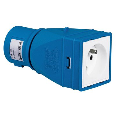 Adaptateur prise industrielle Legrand 2 P+T 16 ampères