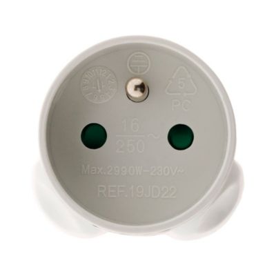 Adaptateur De Prise Voyage Suisse Vers France/UE - Prise Mâle UE, 2300W, Neuf