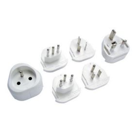 Adaptateur universel 16 A 230 V 3680 W Mâle / Femelle coloris blanc