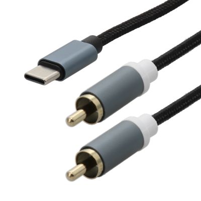 Adaptateur USB C mâle vers 2 RCA mâle