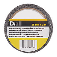 Adhésif antidérapant Diall noir, 2 m x 25 mm