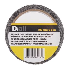 Adhésif antidérapant Diall noir, 2 m x 25 mm