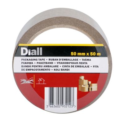 Adhésif d'emballage marron facile à déchirer, 50 mm x 50 m