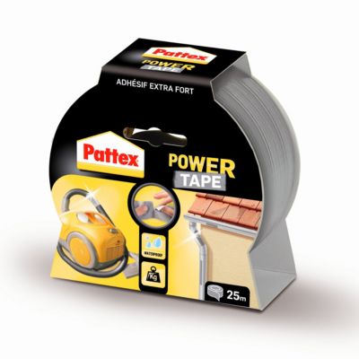 Adhésif de réparation Pattex Power tape gris 25m