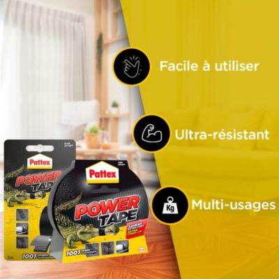 Adhésif de réparation Pattex Power Tape noir, 25 m