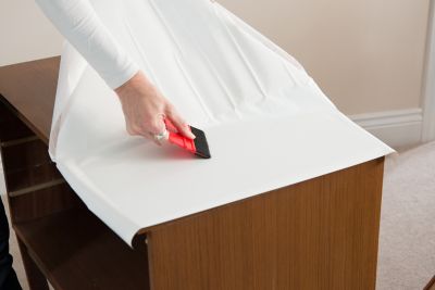 dc-fix papier adhésif pour meuble uni-colore laque Blanc - film autocollant  décoratif rouleau vinyle - pour cuisine, porte - décoration revêtement