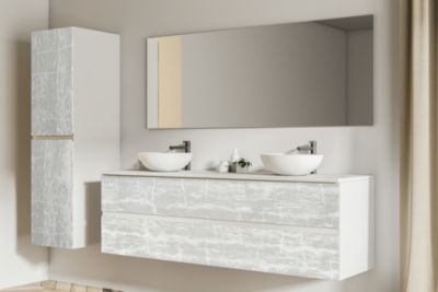 Adhésif décoratif noblessa© Pierre Granite gris L.1,50 m x l.45 cm