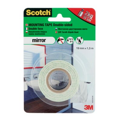 Adhésif double face miroir 19 mm x 1,5 m