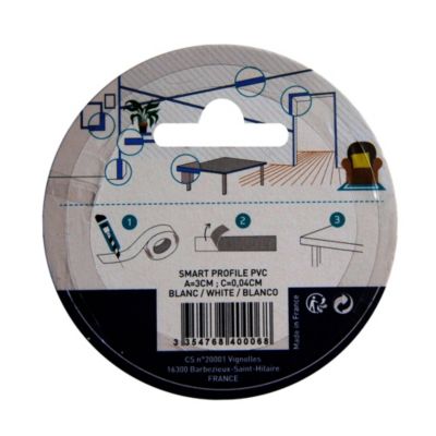 Adhésif Smart Profile champlat blanc Nordlinger Pro 2.60m x 3cm