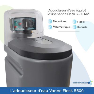 Adoucisseur D'eau 16L Fleck 5600 MV Mécanique Volumétrique Anti Calcaire Fabriqué En France