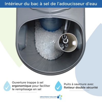 Adoucisseur D'eau 16L Fleck 5600 MV Mécanique Volumétrique Anti Calcaire Fabriqué En France