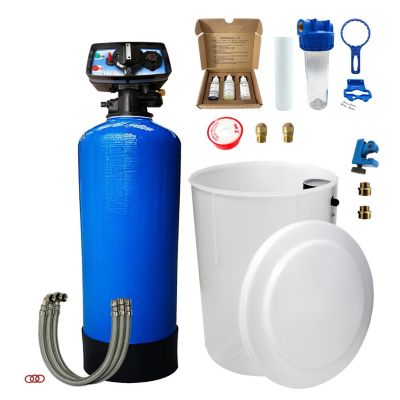 Adoucisseur D'eau Bi-bloc 25L - Vanne Fleck 5600 Chronométrique, TOODO, Blanc