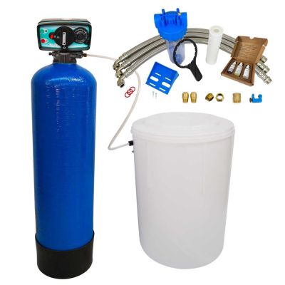 Adoucisseur D'eau Bi Bloc 50l Fleck 5600 Volumétrique Mécanique Complet Avec Accessoires
