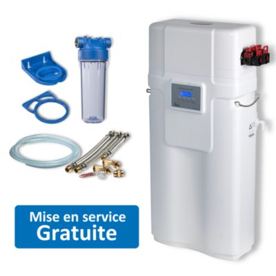 Adoucisseur mural Apic Iris 14 litres L.50cm P.21,5 cm H.93,8cm (mise en service incluse)