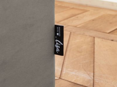 Adriann - canapé d'angle droit fixe - 4 places - en tissu déhoussable - Lisa Design