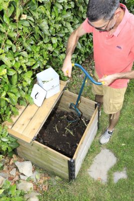 Aérateur de compost Leborgne Aérocompost réglable 74-91 cm