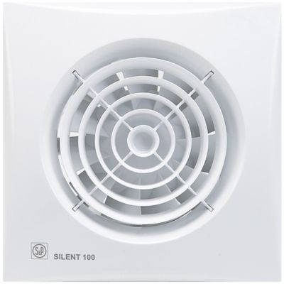Ventilateur-extracteur de salle de bains 100mm blanc 230V, Air conditionné  et ventilation