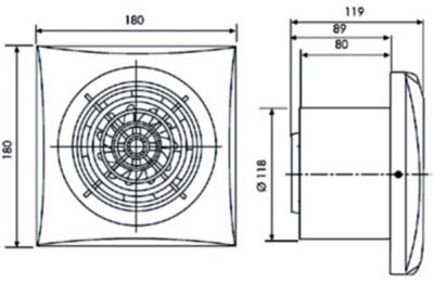 Aérateur ultra silencieux S&P Silent 300 CZ ø150 mm