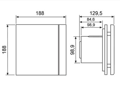 Aérateur ultra silencieux S&P Silent Design 100 CZ Champagne ø100 mm