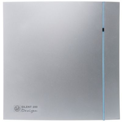 Aérateur ultra silencieux S&P Silent Design 200 CHZ Silver ø120 mm