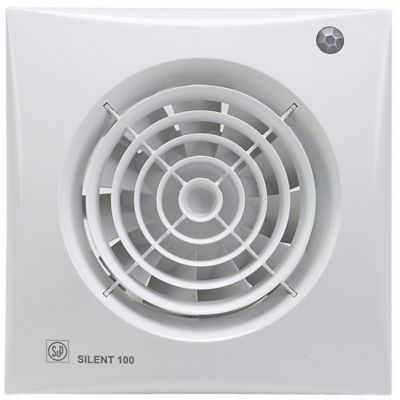 Aérateur VMC Ø100 mm ultra-silencieux avec détecteur de présence, S&P Silent 100 CDZ