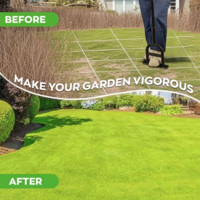 Aeroforge - Kit aérateur pelouse 3 en 1 revitalisez votre gazon avec outils pro et bac de rangement élégant