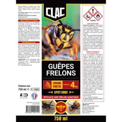 Insecticide Guêpes et Frelons 600 ml VULCANO : Éradication Efficace