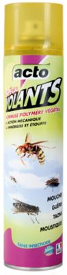 Aérosol anti insectes volants, polymère origine végétale, Acto