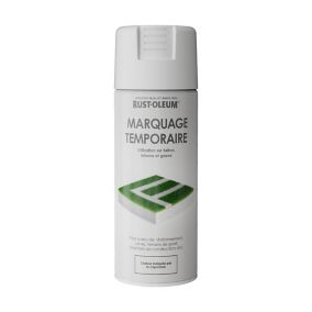 Aérosol de marquage temporaire Rust-Oleumblanc mat 400ml