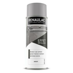 Aérosol effet métallique int. argent 400ml
